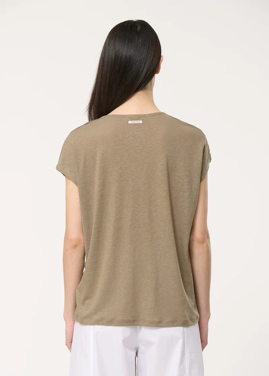 T-shirt en lin col V Humility