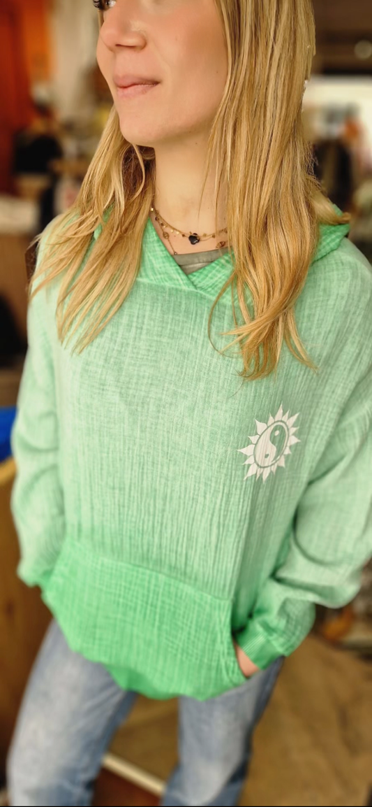 Sweat à capuche imprimé nirvana NINE Tees