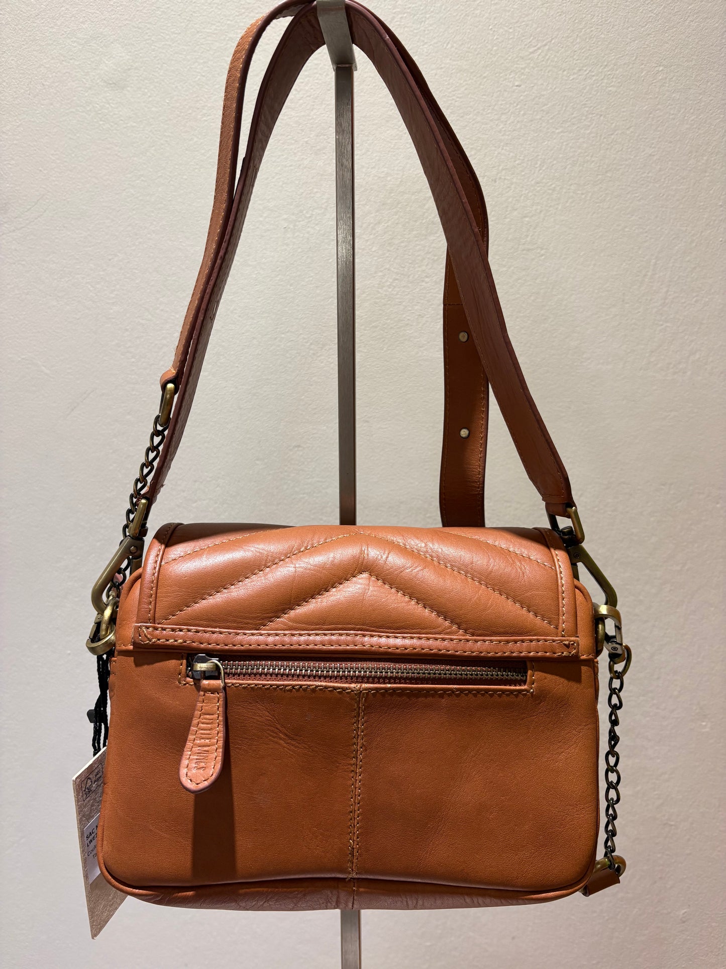 Sac bandoulière cuir "Aglaé" chez Little Wings