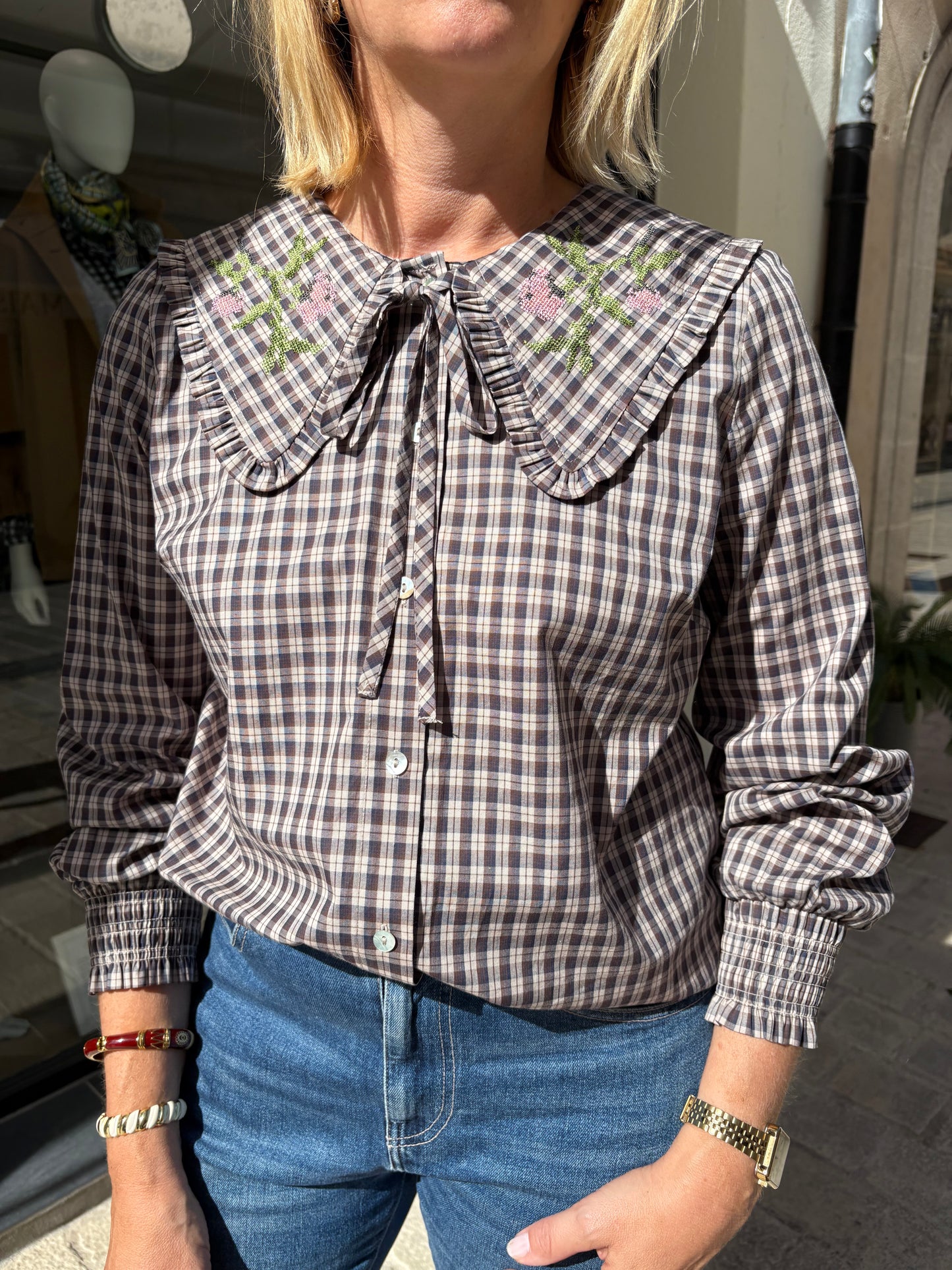 Chemise à carreaux "Riya" chez Numph