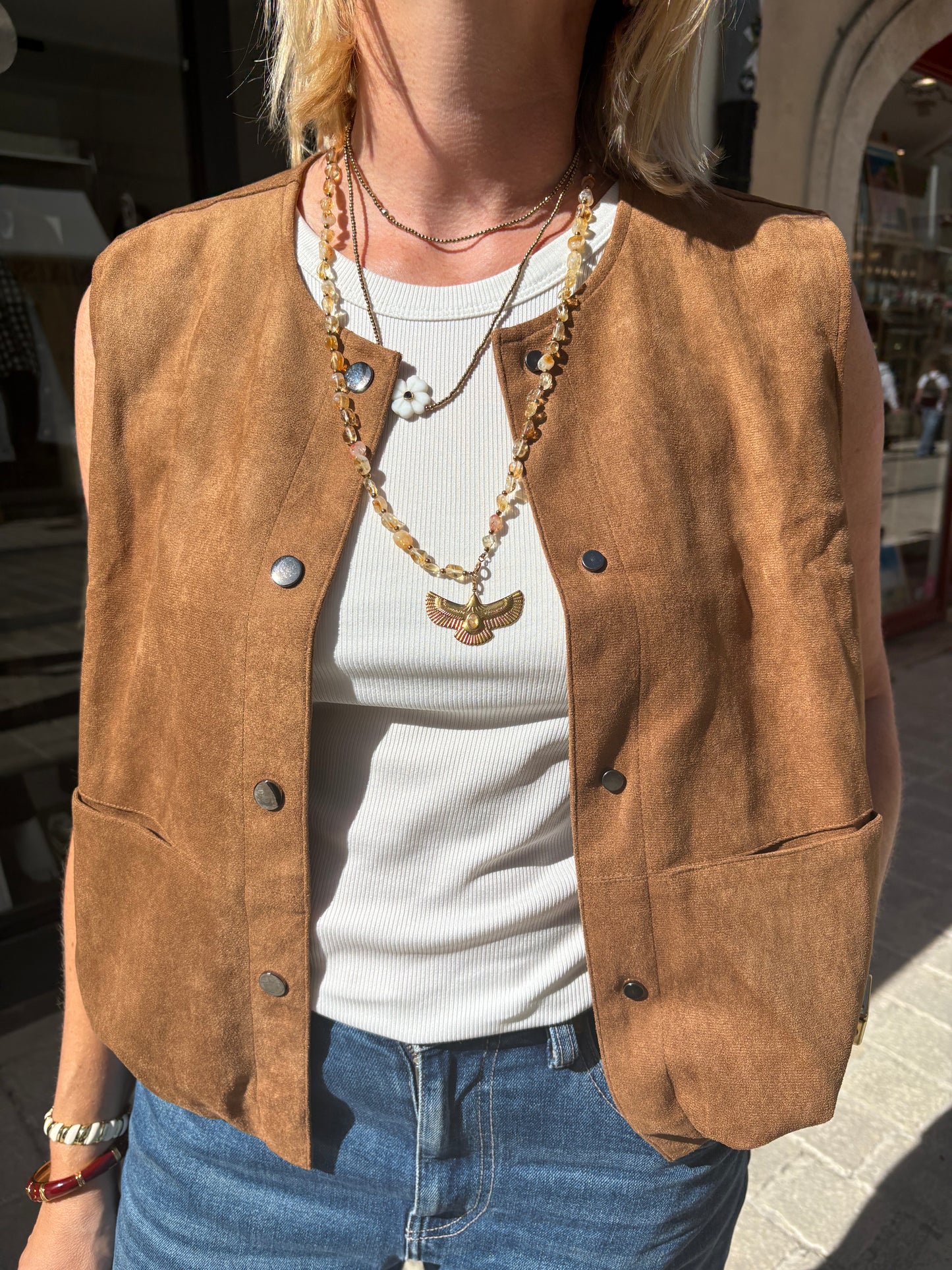Veste sans manche "Dawn" chez The Good Family
