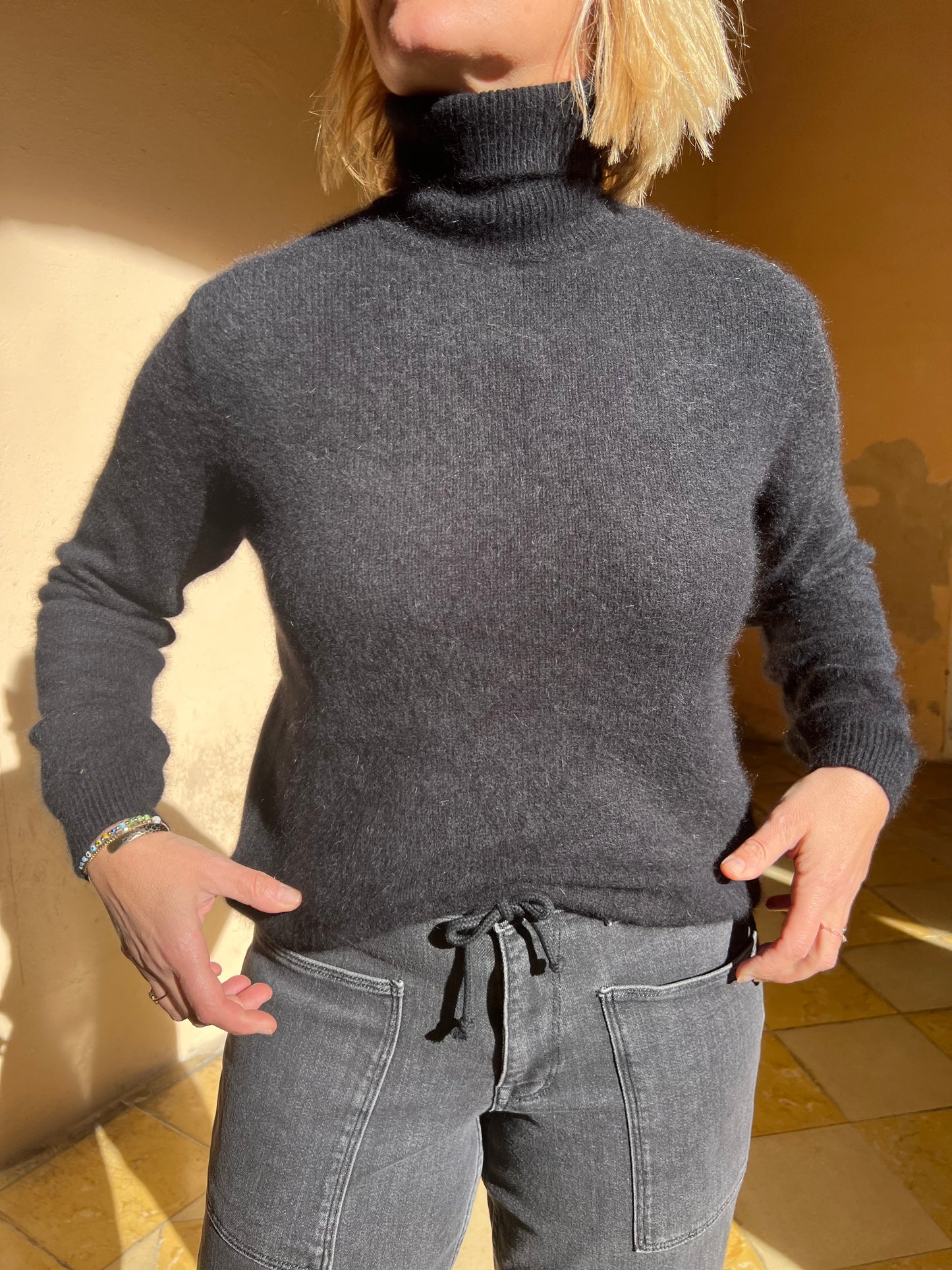 Pull col roulé Majestic Filatures