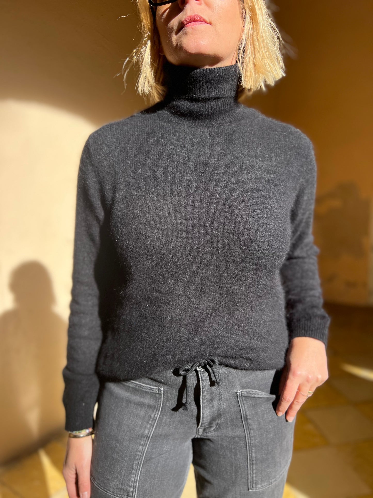 Pull col roulé Majestic Filatures