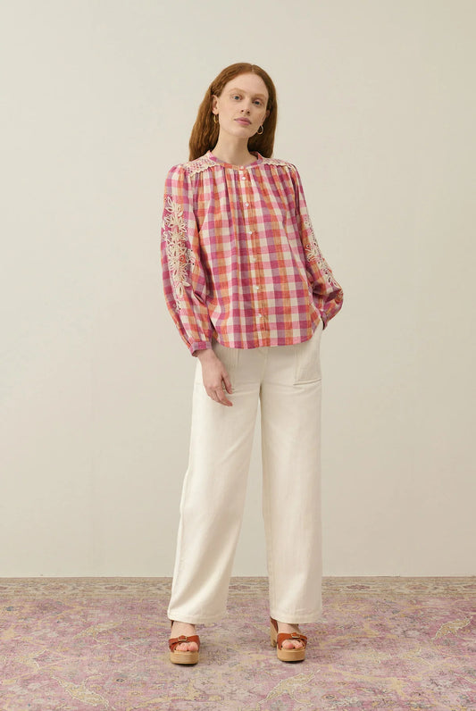 Blouse à carreaux Manches longues Louise Misha