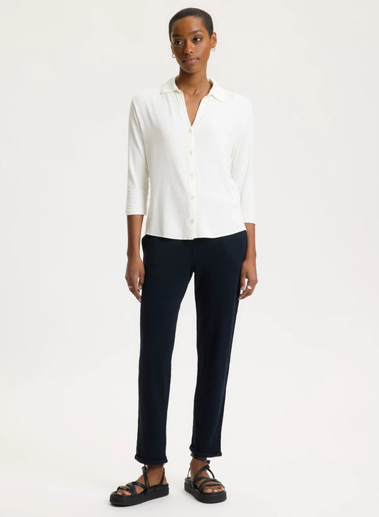 Chemise manches 3/4 en viscose Majestic Filatures