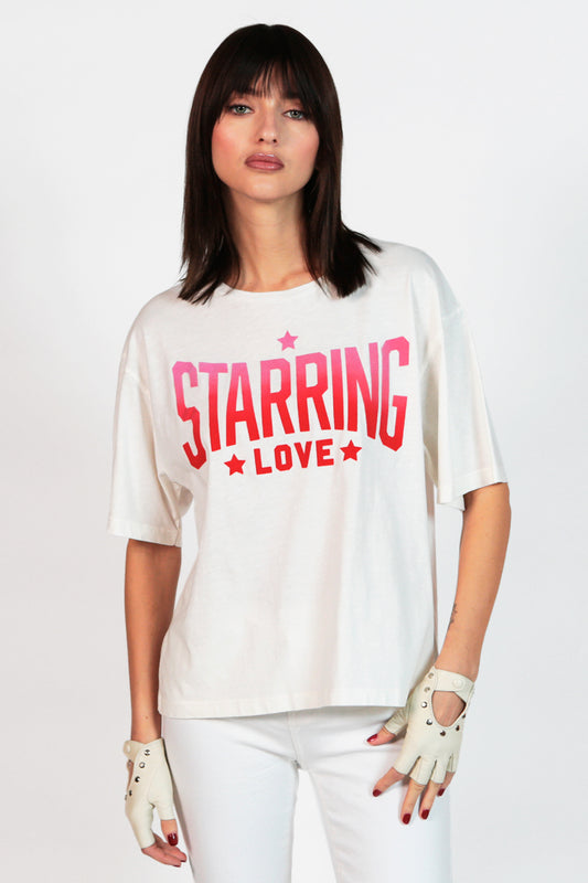 T-shirt col rond Starring Nine Tees