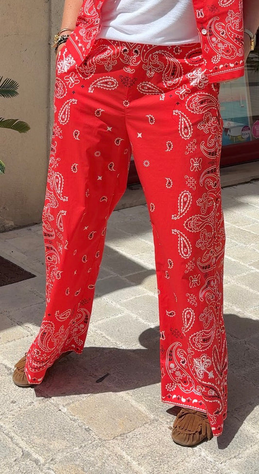 Pantalon large bandana "Jessy" chez Suncoo