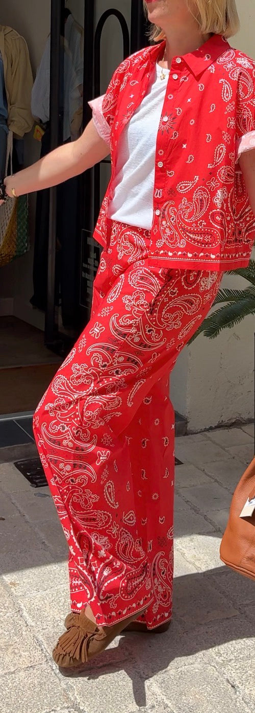 Pantalon large bandana "Jessy" chez Suncoo