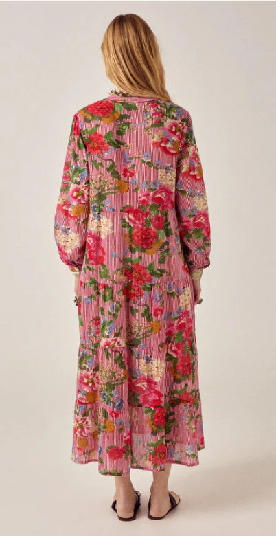 Robe longue manches longues "Beatrice" chez Maison Hotel