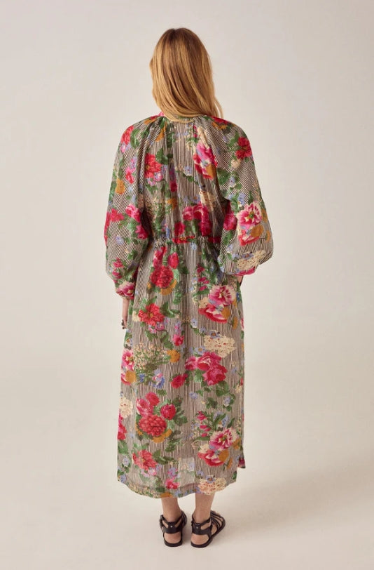 Robe longue manches longues "Vicky" chez Maison Hotel