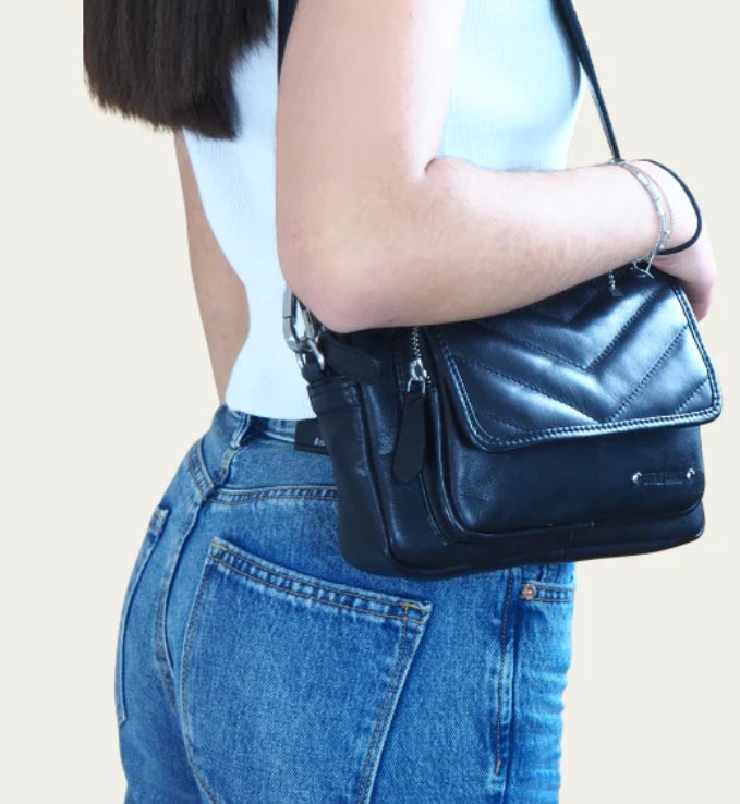 Sac bandoulière cuir "Aglaé" chez Little Wings