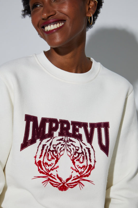 Sweat écru "Eddie" Imprévu