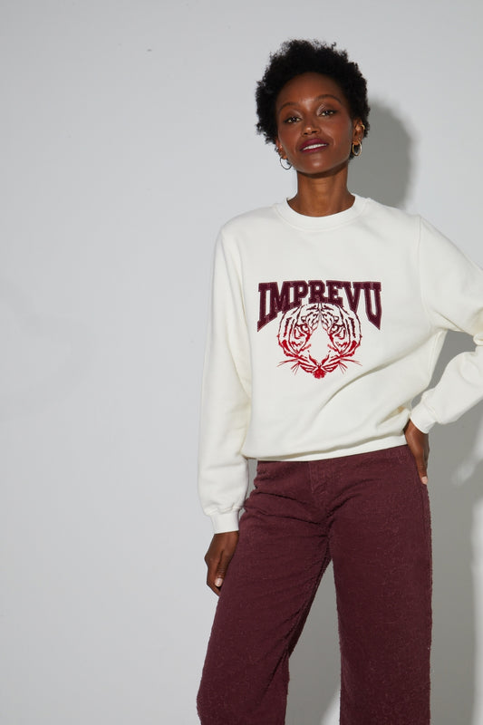 Sweat écru "Eddie" Imprévu