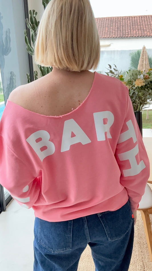 Sweat corail "Maeva" chez Marcello