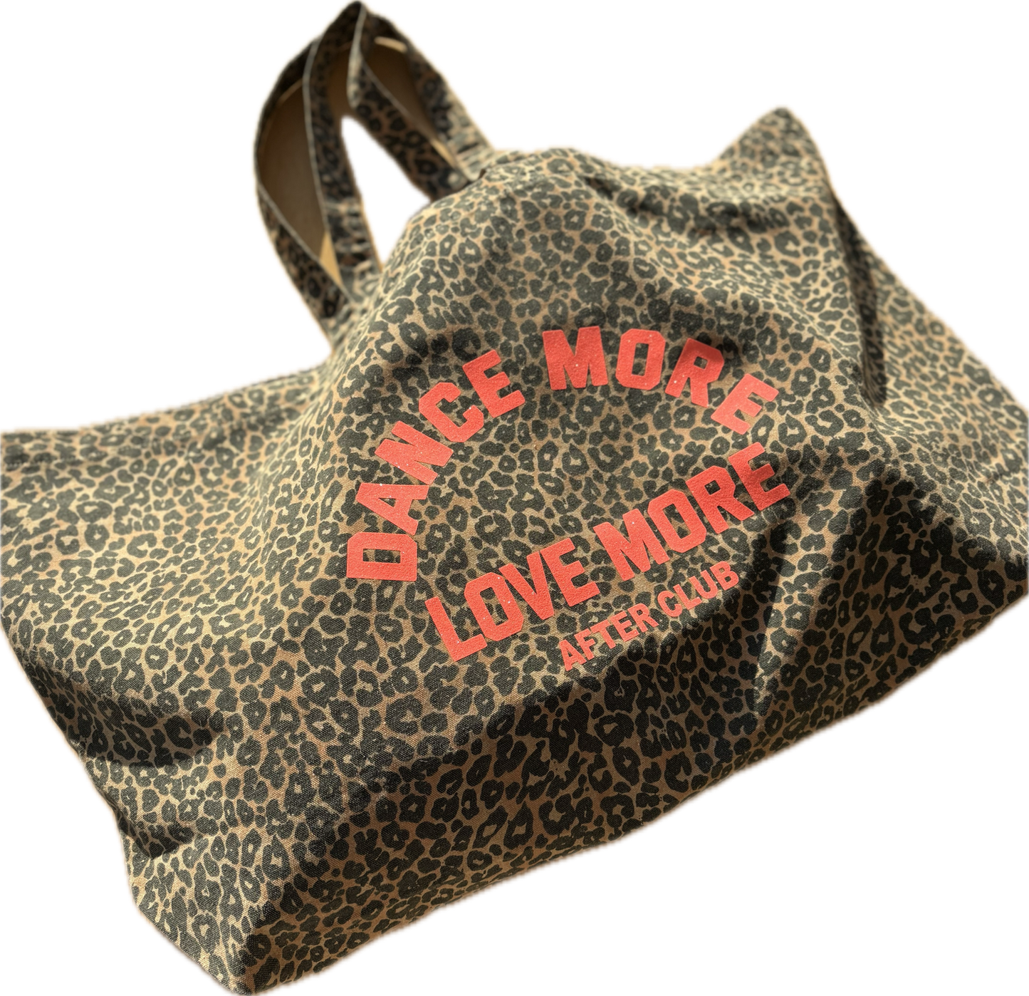 Totebag léopard "Dance More..." chez Marcello