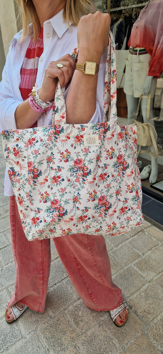 Totebag fleuri Louise Misha