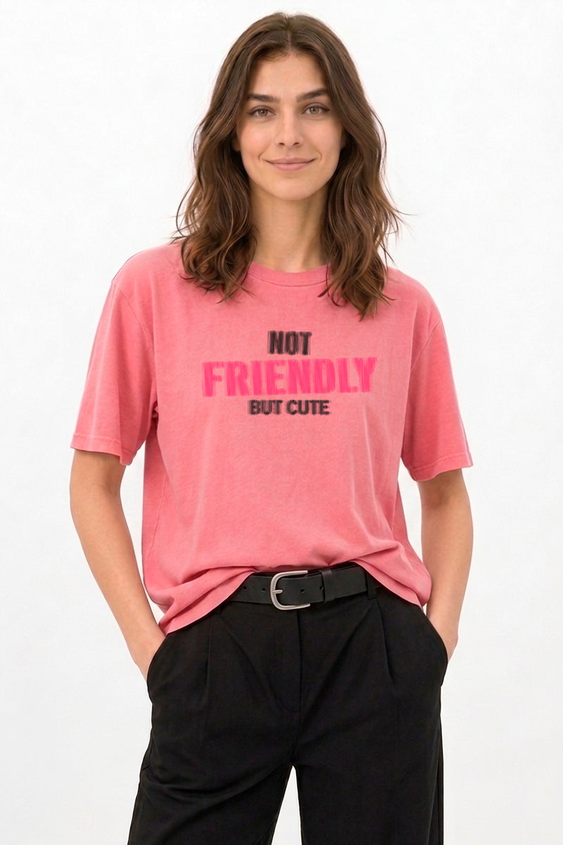 T-shirt manches courtes "Friendly" chez Stay Cute