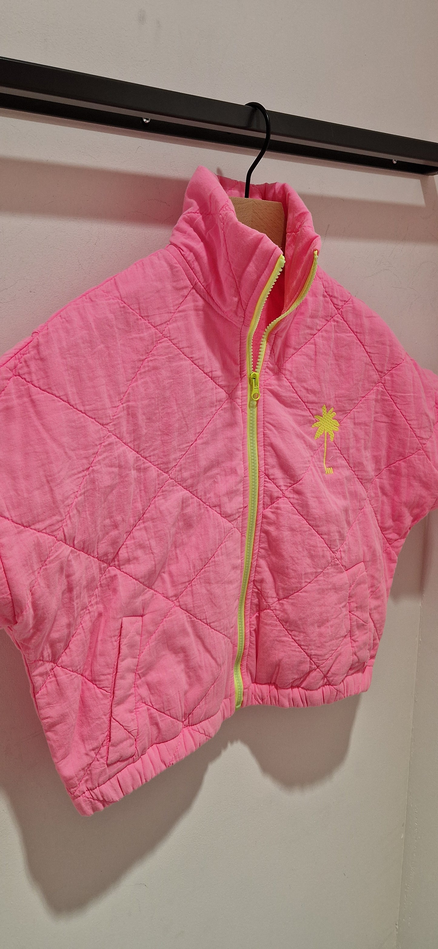 Veste courte rose délavé "Violeta" Anouk & Ninon