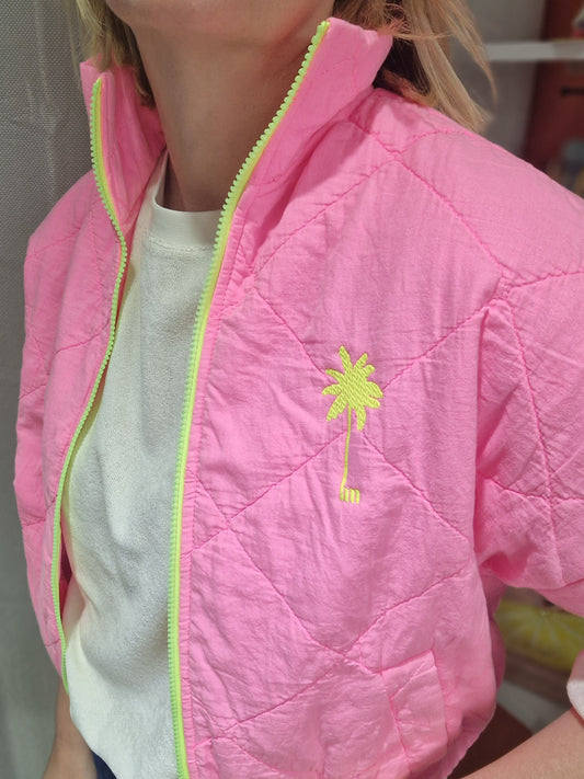 Veste courte rose délavé "Violeta" Anouk & Ninon