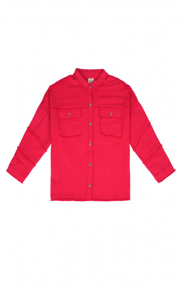 Veste surchemise "Jysko" rouge Wild