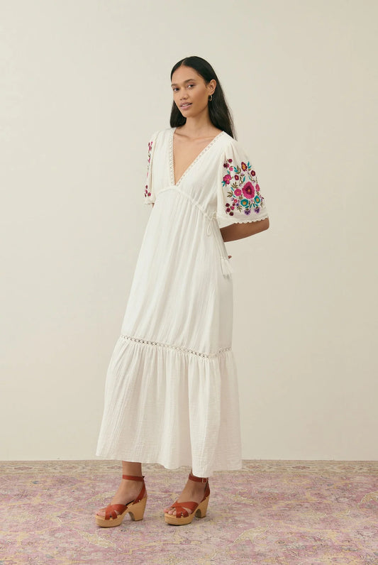 Robe longue en gaze de coton Louise Misha