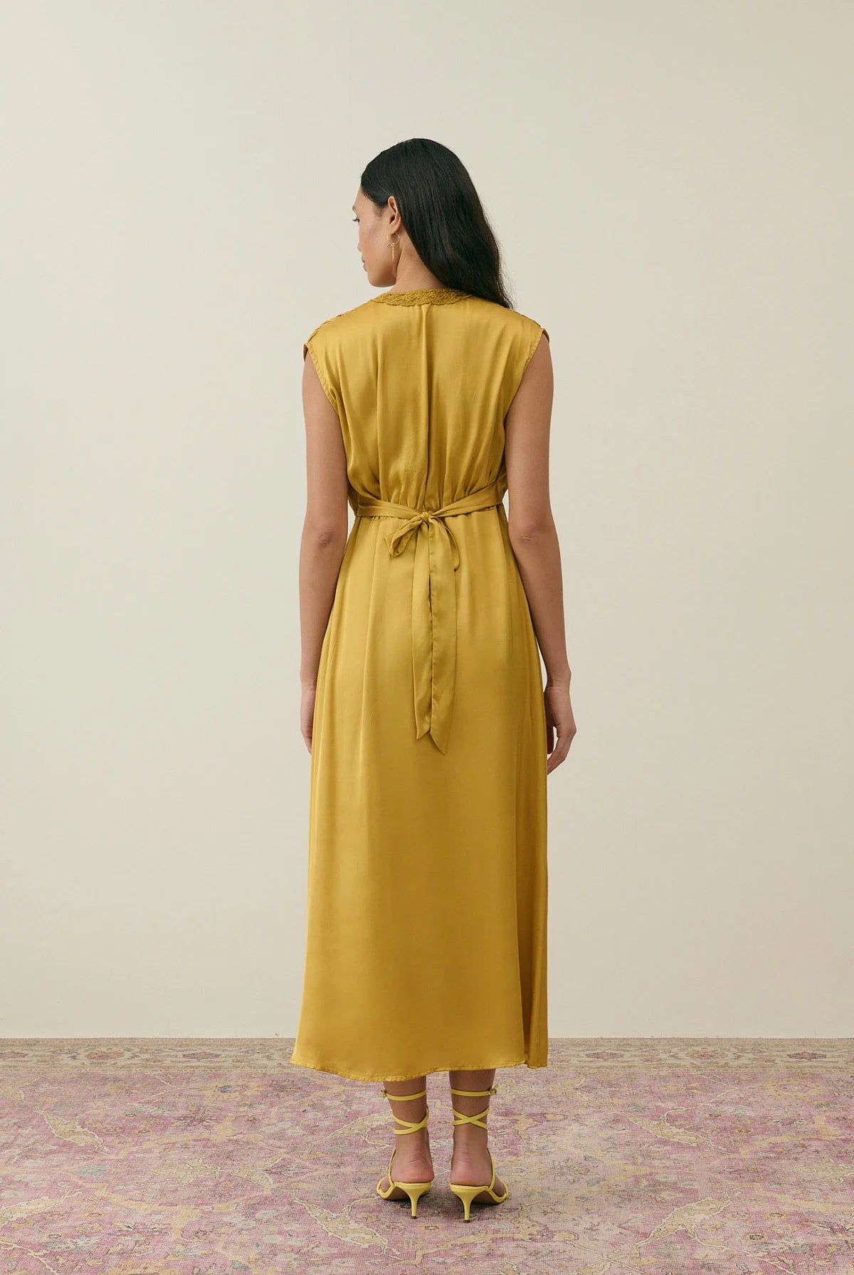 Robe longue satinée Louise Misha
