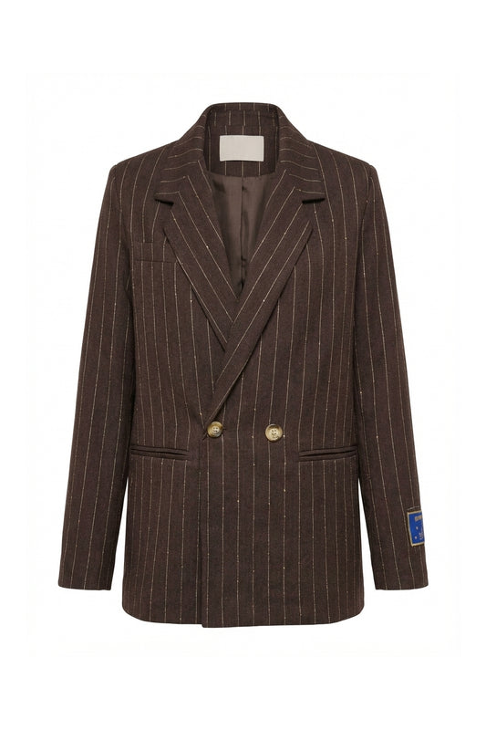 Blazer "Ema" coloris chocolat chez Imprévu