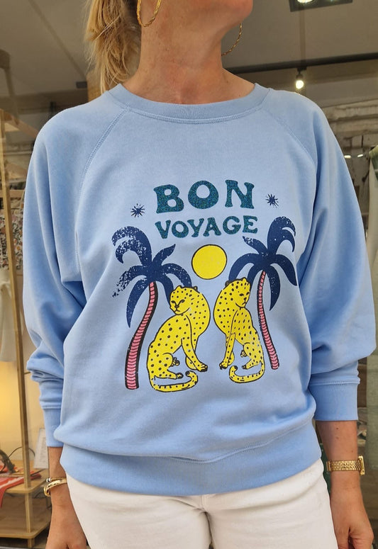 Sweat bleu imprimé Marcello Collection