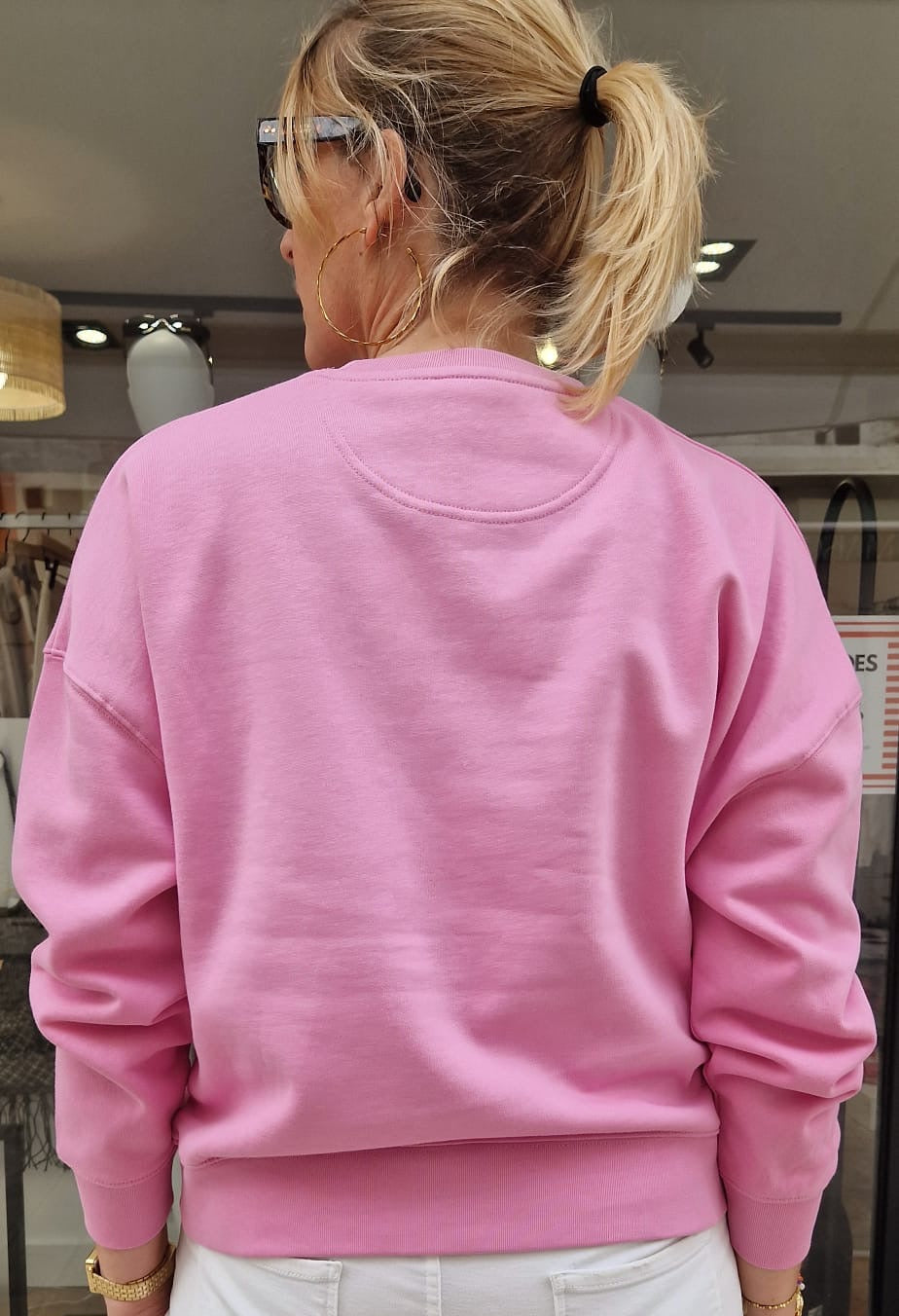 Sweat rose imprimé Marcello Collection