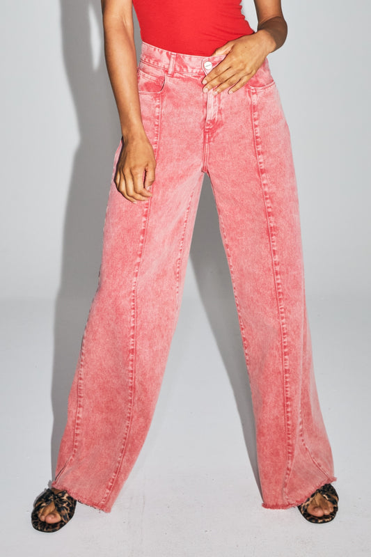 Jean large taille haute Imprévu