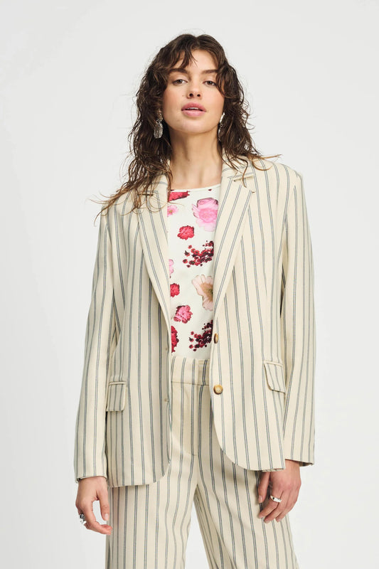 Blazer rayé crème POM Amsterdam