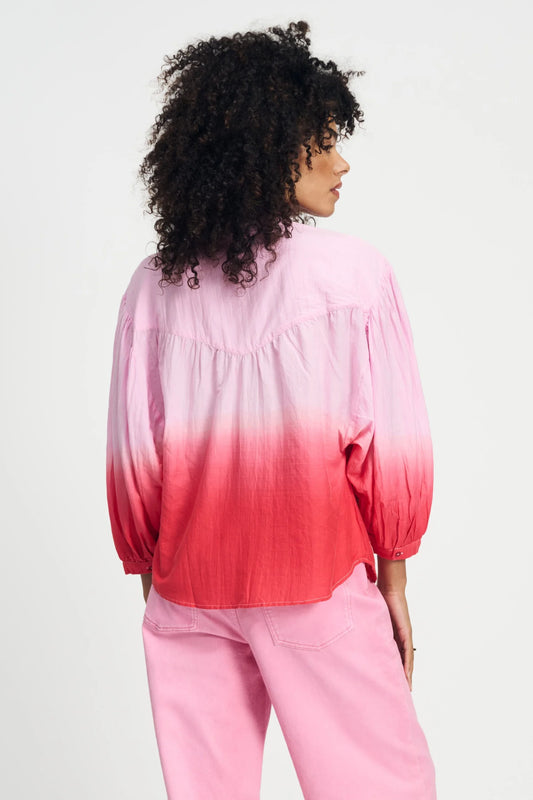 Blouse Tie&Dye Rose POM Amsterdam