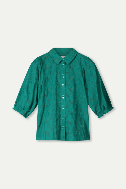 Chemise brodée semi-transparente POM Amsterdam
