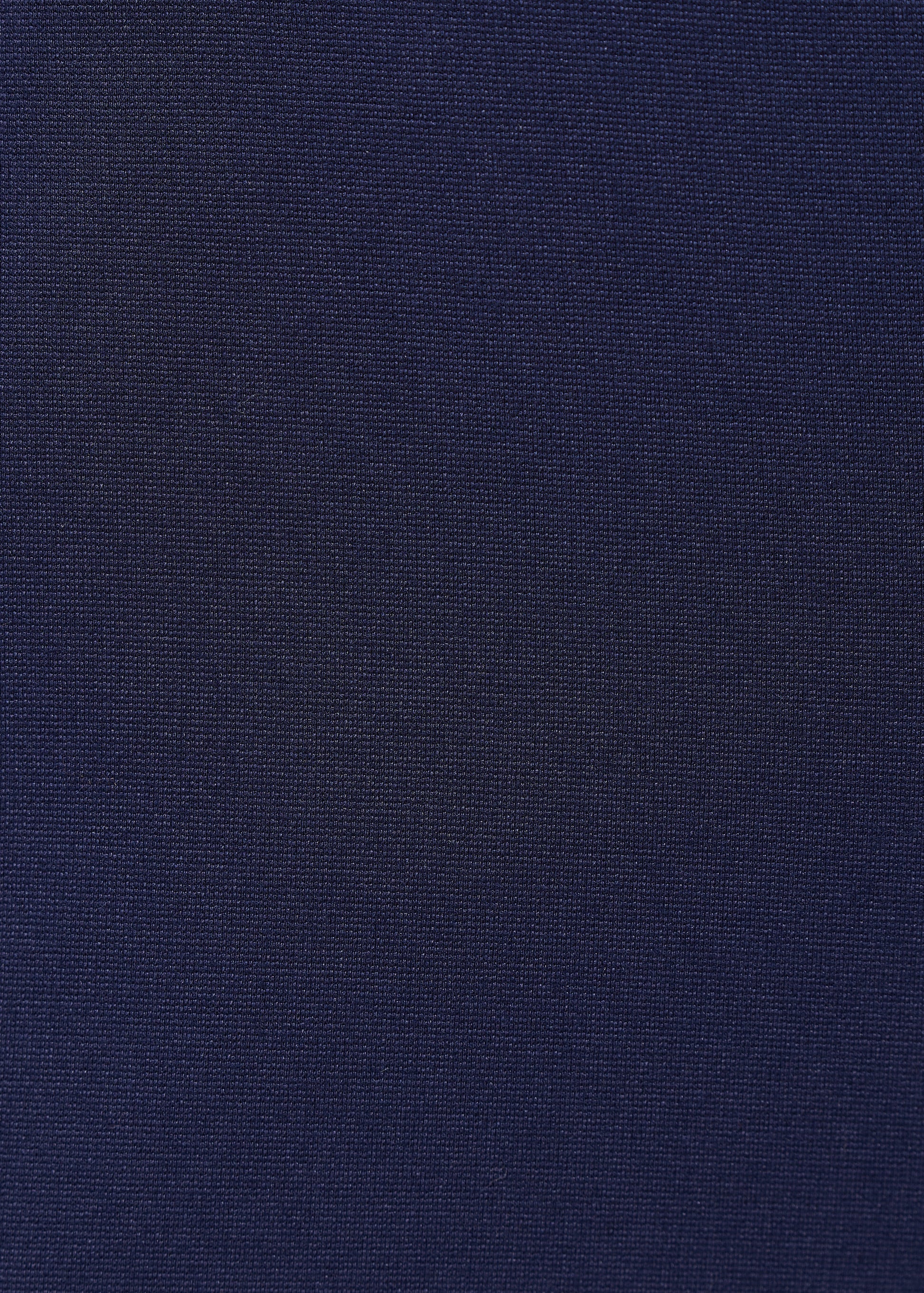 zoom sur la matière stretch du pantalon bleu marine unia de chez humility